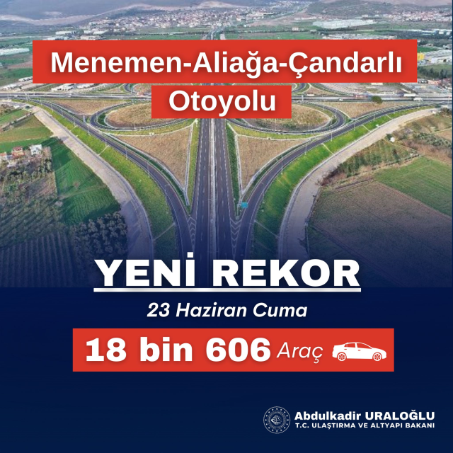 Ulaştırma ve Altyapı Bakanı Abdulkadir Uraloğlu açıkladı: Bayram öncesi rekor üstüne rekor!