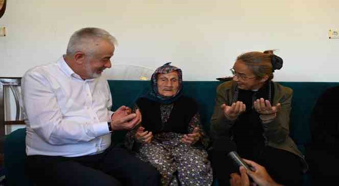 Başkan Başdeğirmen’den, 110 yaşındaki Aliye teyzeye vefa