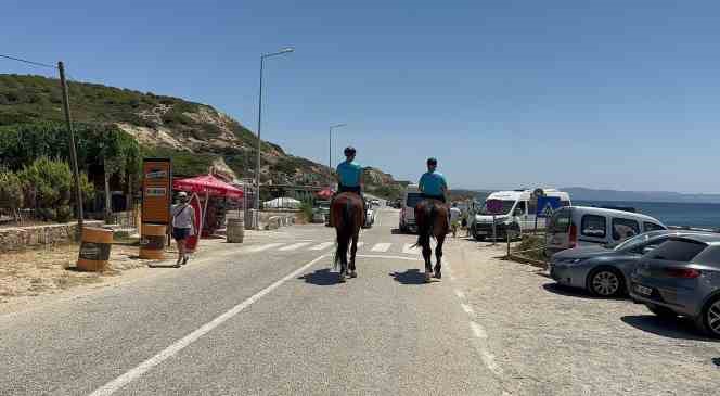 Kuzey Ege’nin turizm merkezi Bozcaada’da atlı birlikler göreve başladı