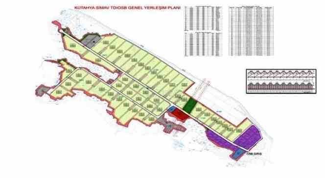 Simav TDİOSB Genel Yerleşim Planı ve Üst Yapı Modül projeleri onaylandı