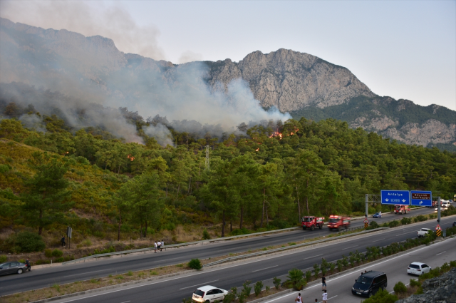 Antalya'daki orman yangınında hastane ve evler tahliye edildi! Havadan ve karadan müdahale sürüyor
