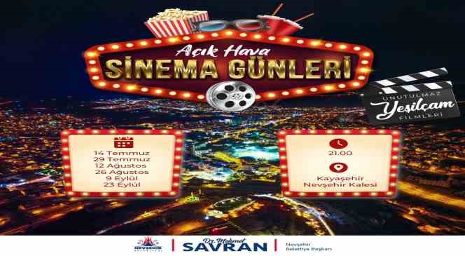 Nevşehir’de Açık Hava Sinema Günleri başlıyor