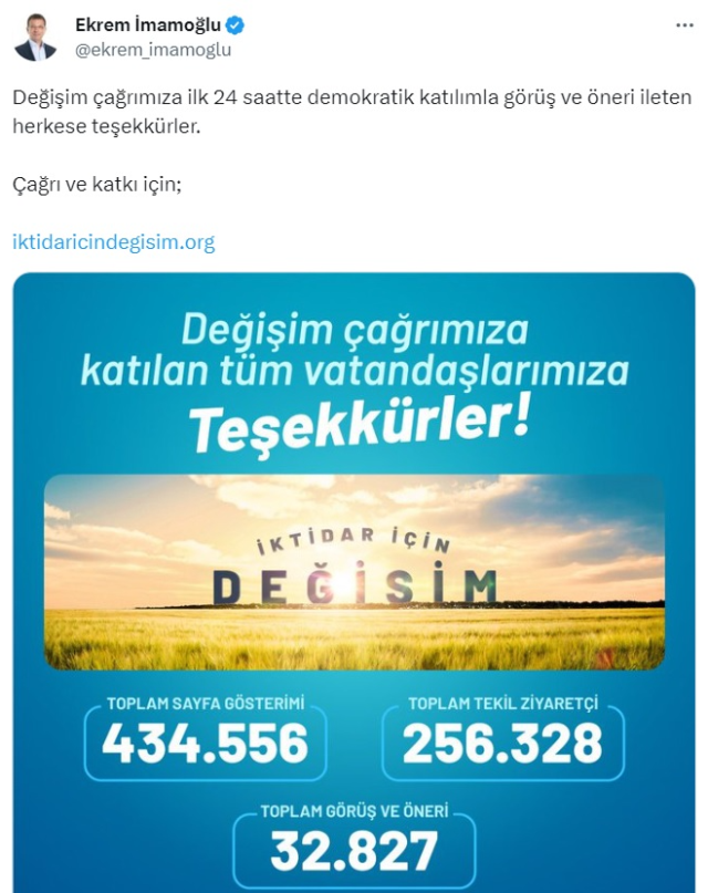 İmamoğlu rakamları paylaştı! 