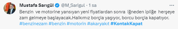 Akaryakıta yapılan ÖTV zammı sosyal medyayı ayağa kaldırdı! 