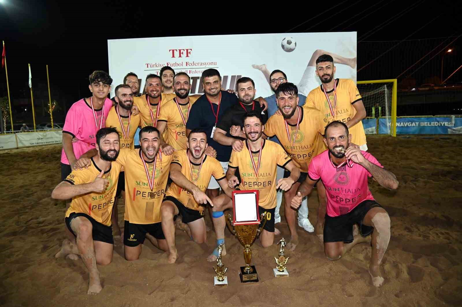 Türkiye Plaj Futbol Ligi’nin Manavgat etabı sona erdi
