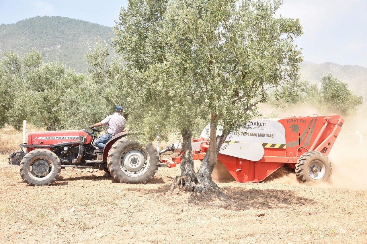 Kırkağaç’ta taşlı araziler tarlaya dönüyor