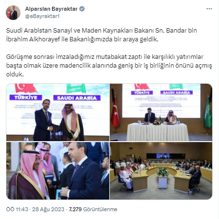 Türkiye ile Suudi Arabistan arasında yeni anlaşma! Madencilik alanında iş birliği yapılacak