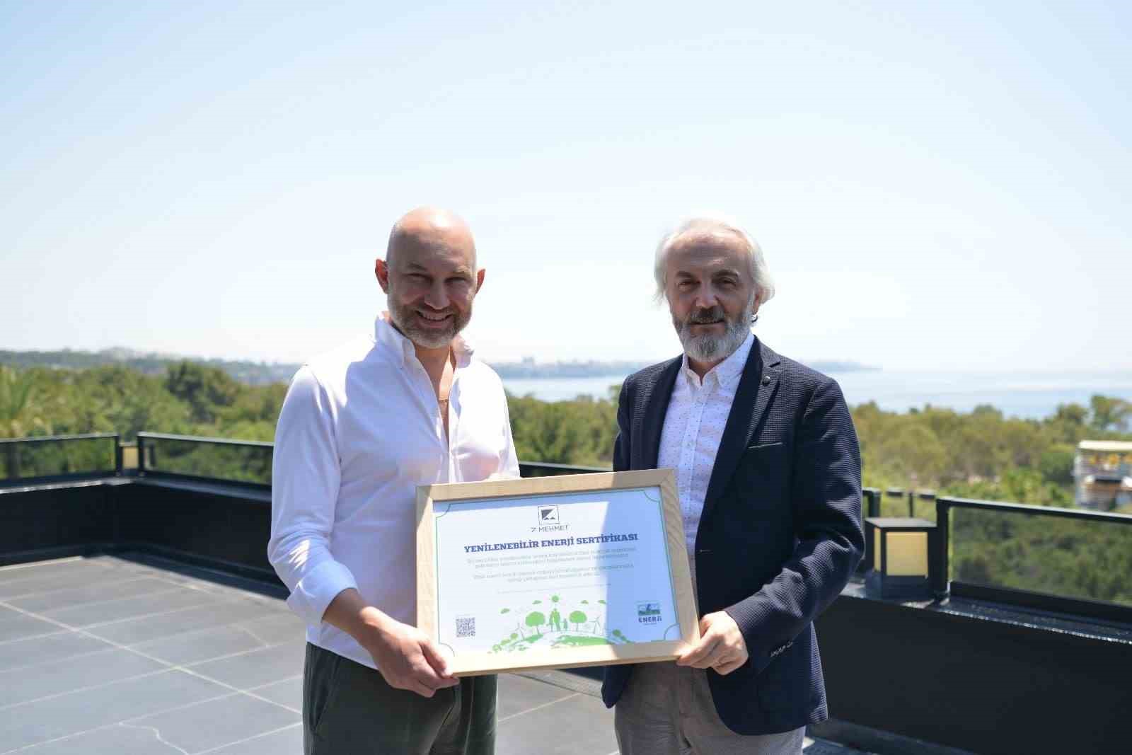 CK Enerji Akdeniz Elektrik’ten yeşil enerji sertifikası