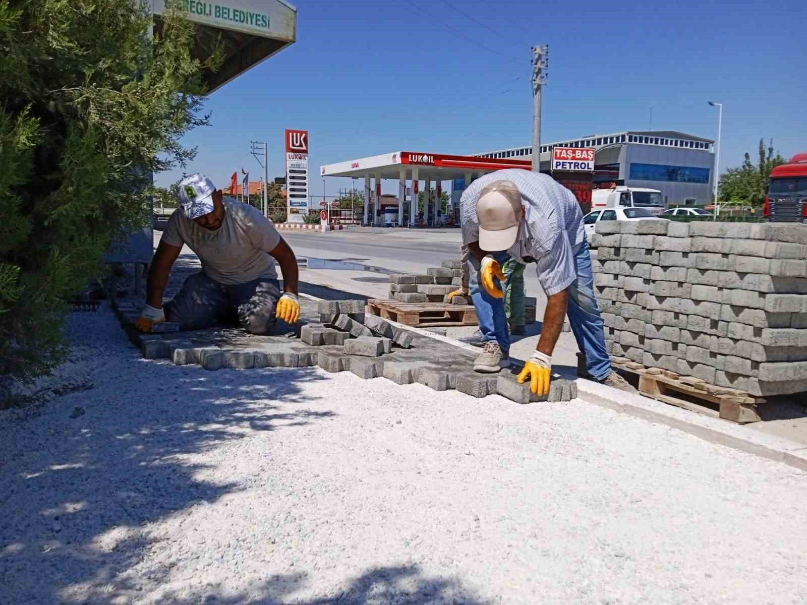 Ereğli Belediyesi çevre düzenleme çalışmalarını sürdürüyor