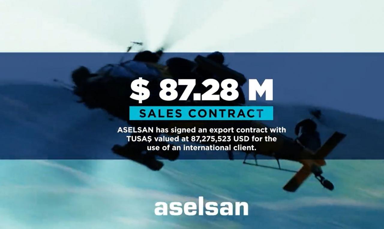 ASELSAN'dan 87 milyon dolarlık dev anlaşma!