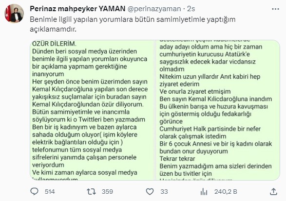 Kılıçdaroğlu'na hakaret eden danışmanı, özür diledi: O paylaşımları ben yapmadım
