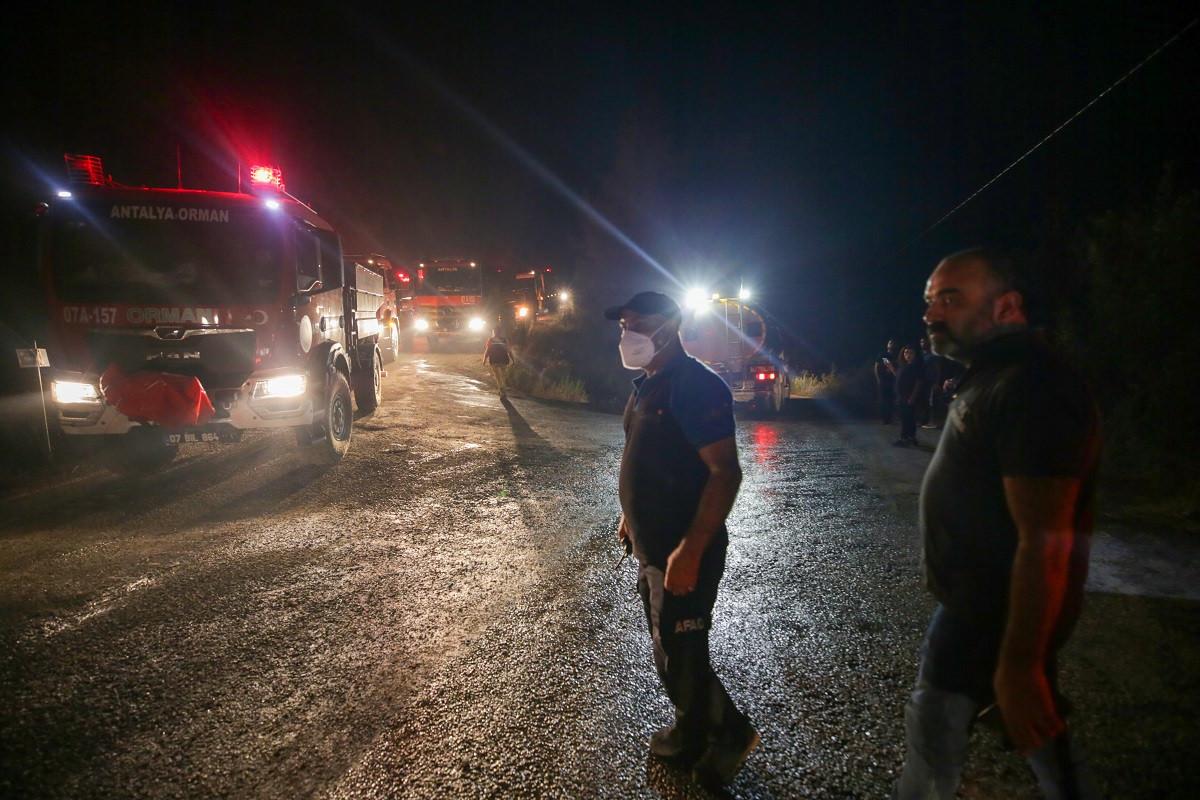 Alanya'daki orman yangını kısmen kontrol altına alındı