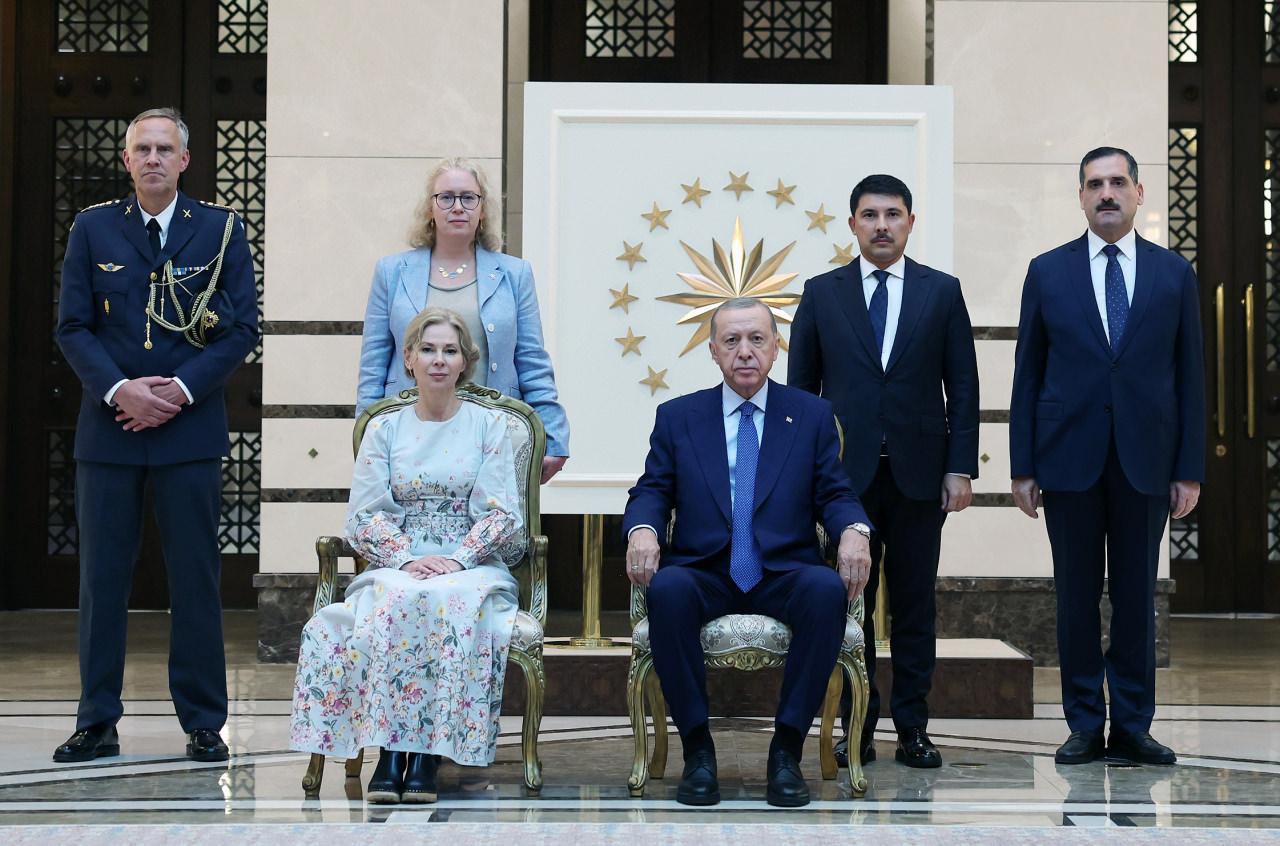 İsveç'in Ankara Büyükelçisi Mard, Başkan Erdoğan'a güven mektubu sundu