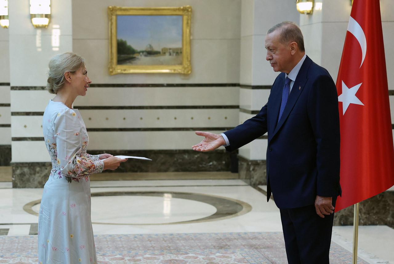 İsveç'in Ankara Büyükelçisi Mard, Başkan Erdoğan'a güven mektubu sundu