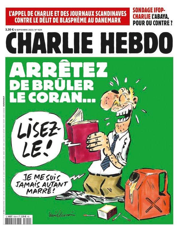 Charlie Hebdo'dan alçak kapak: Kur'an-ı Kerim'i hedef aldılar