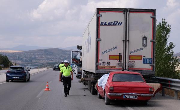 Konya'da feci kaza: Sürücü öldü eşi ağır yaralandı!