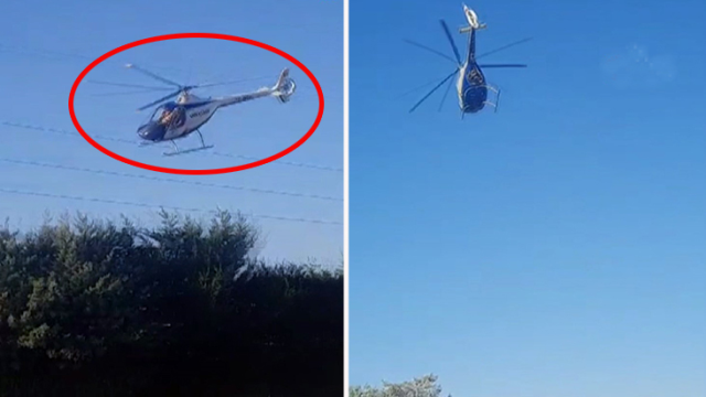 Afyonkarahisar'da helikopterin düşme anı kamerada