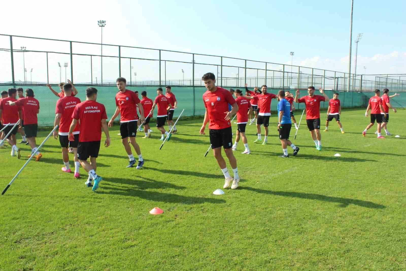 Afyonspor, Kırklarelispor maçı hazırlıklarına başladı