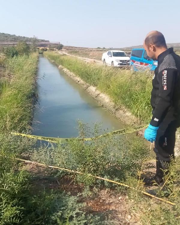 Hatay'da, sulama kanalında ceset bulundu