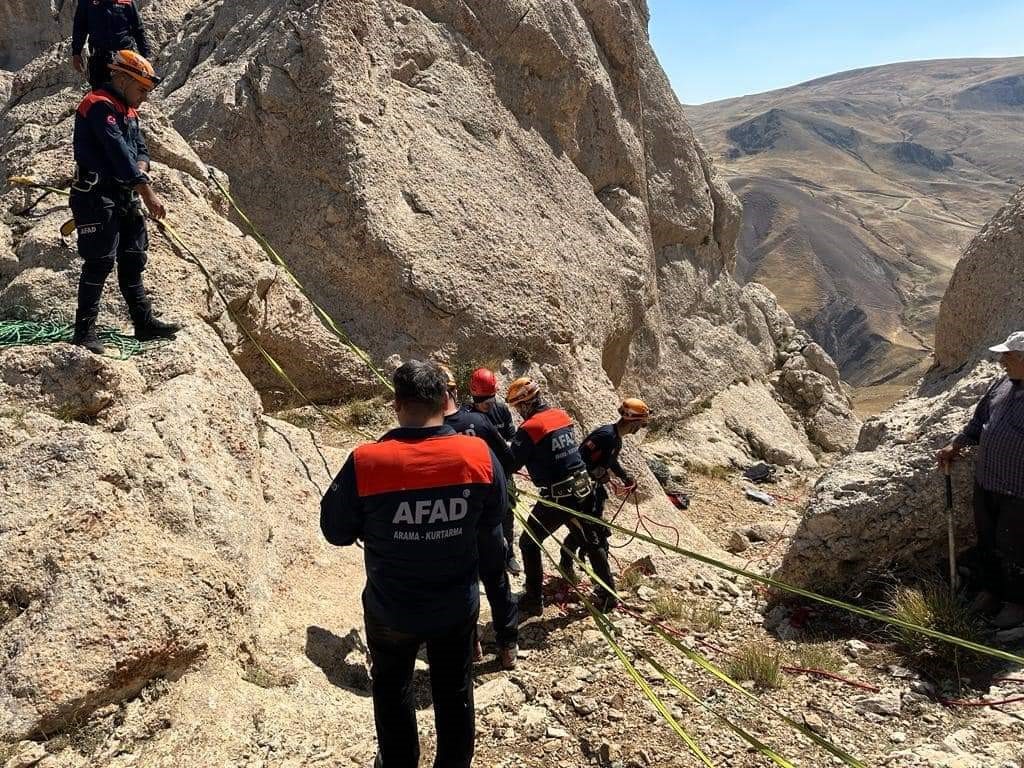 Van’da keçi kurtarma operasyonu