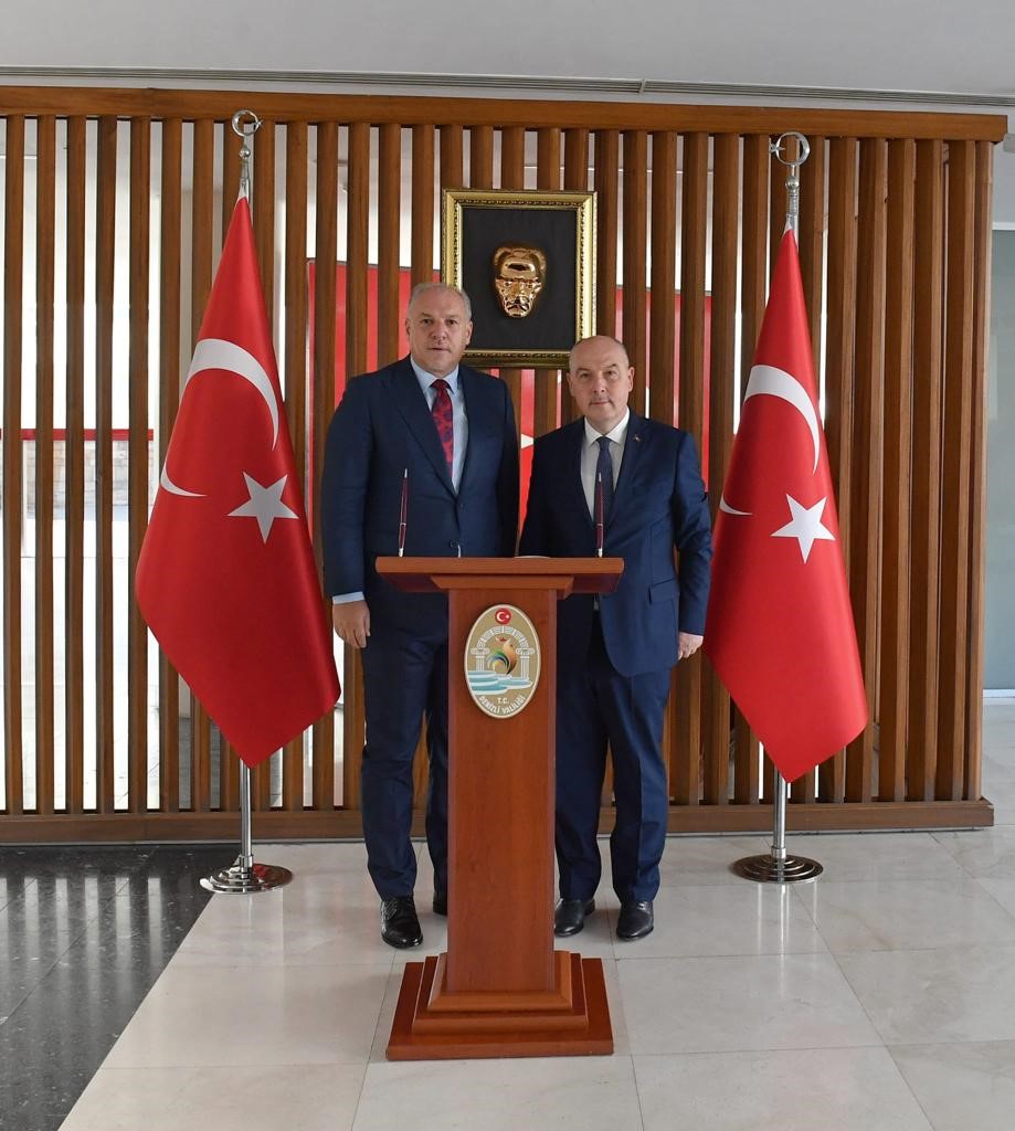 Kosova Cumhuriyeti Bölgesel Kalkınma Bakanı Damka ile Vali Coşkun bir araya geldi
