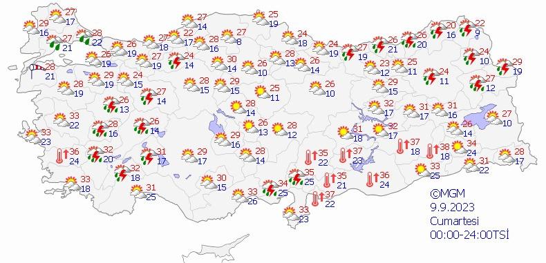 Meteoroloji'den 7 ile kuvvetli yağış uyarısı!