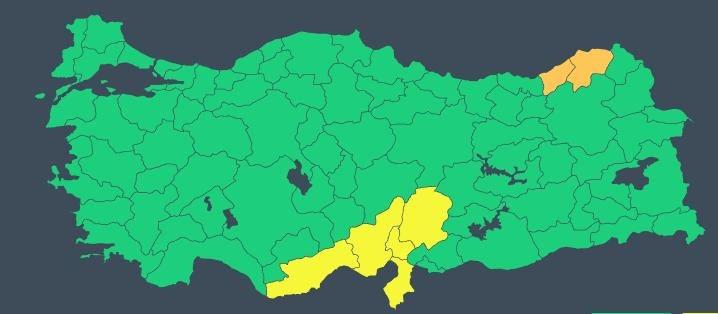 Meteoroloji'den 7 ile kuvvetli yağış uyarısı!