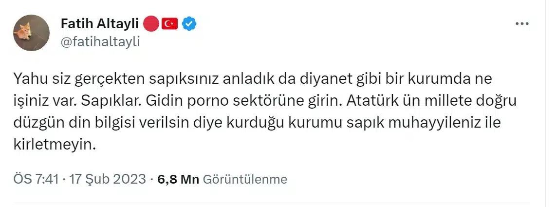 Altaylı'nın çirkin sözleri yargıda... 'Sapık'a 4 yıl hapis istemi