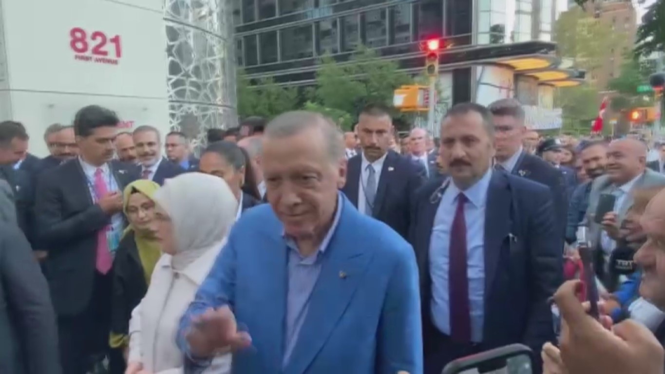 Cumhurbaşkanı Erdoğan’a New York’ta sevgi seli