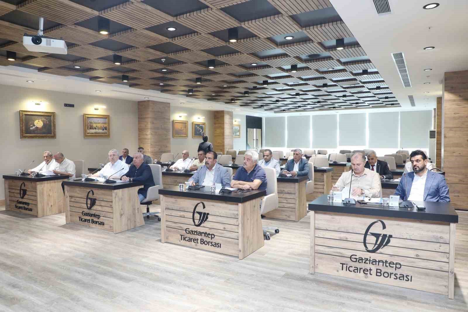 Gaziantep Ticaret Borsası  eylül ayı meclis toplantısı yapıldı