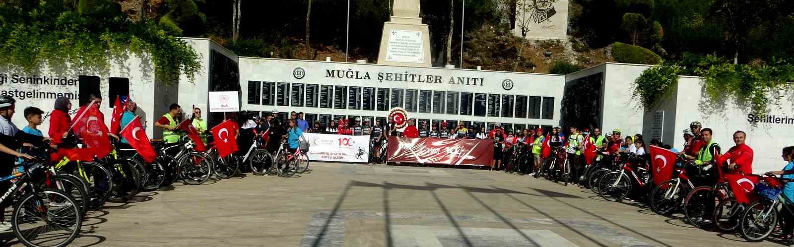 Cumhuriyetin 100. Yılında ’Menteşe bisiklet turu gerçekleştirildi