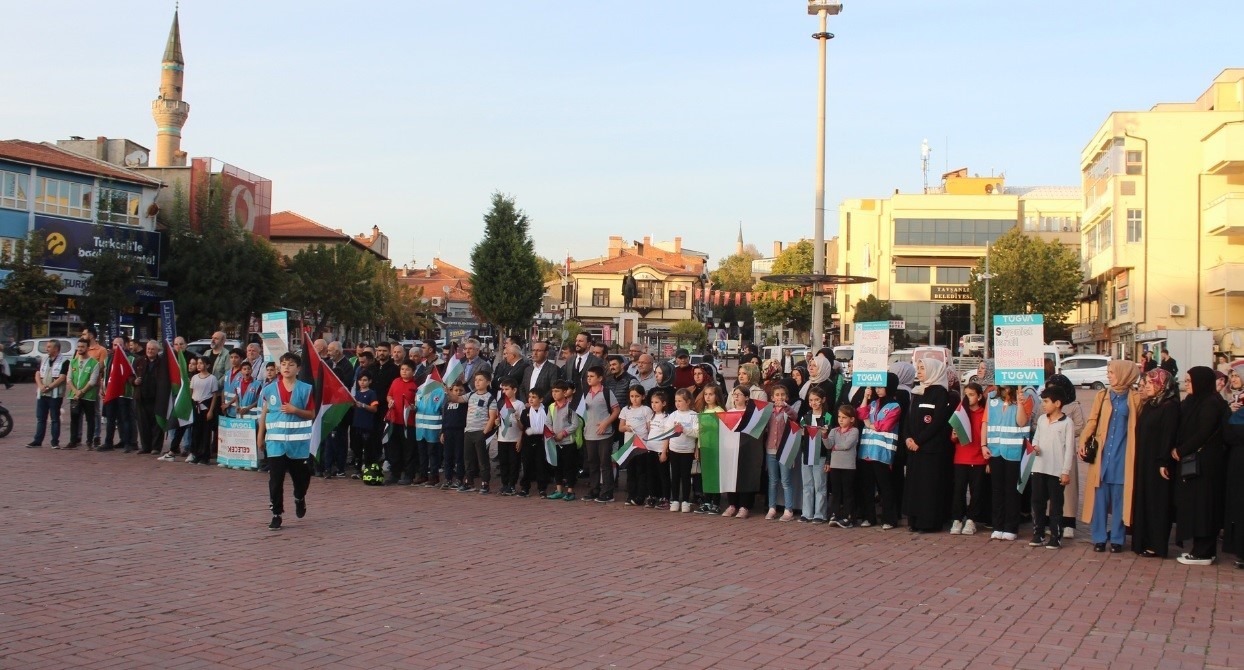 Tavşanlı’dan İsrail’e protesto