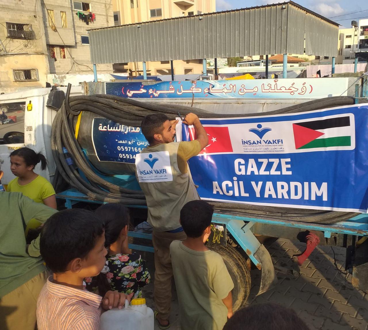 İnsan Vakfı Gazze'ye yardımlarını ulaştırmaya devam ediyor