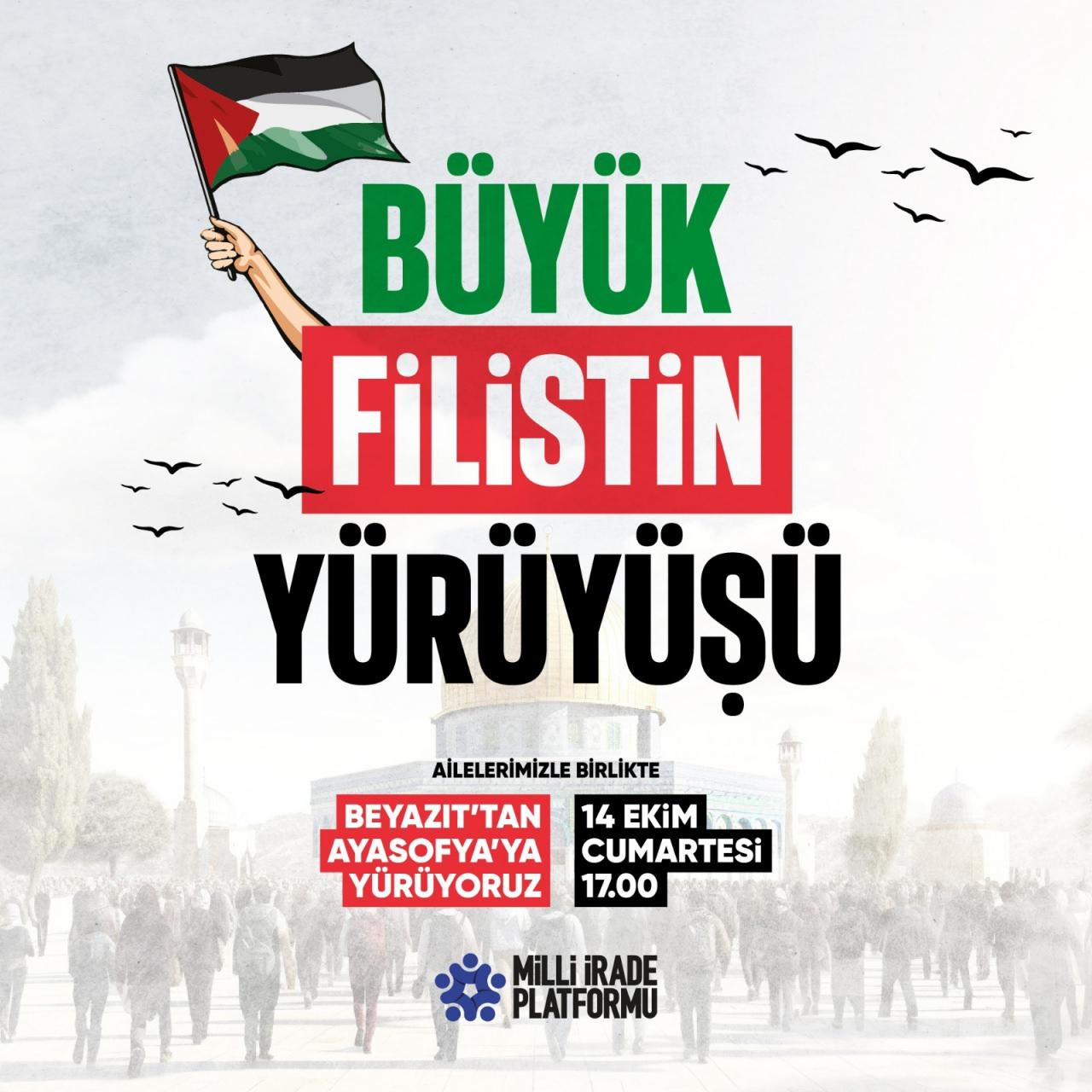 Büyük Filistin Yürüyüşü yarın