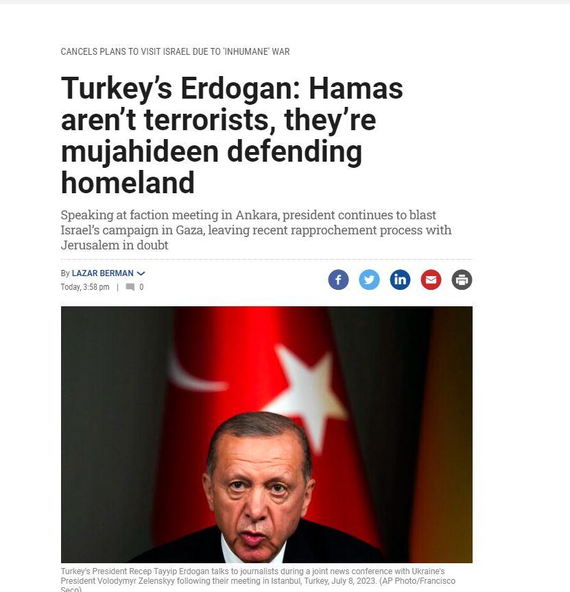 Erdoğan'ın sözleri İsrail medyasında deprem etkisi yaptı