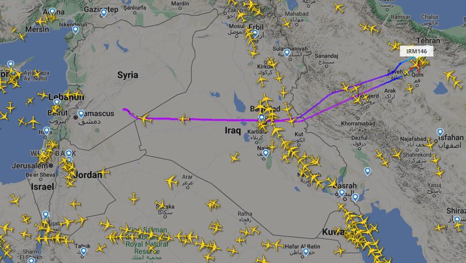 İsrail'den İran'a havada gözdağı: Uçak Tahran'a dönmek zorunda kaldı