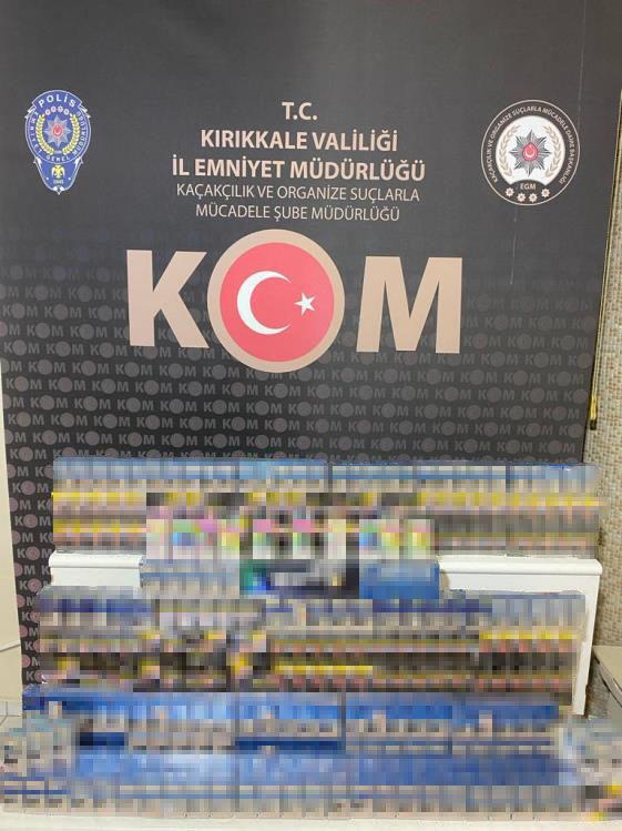 Kırıkkale'de kaçak içki ve tütün operasyonu: 6 gözaltı