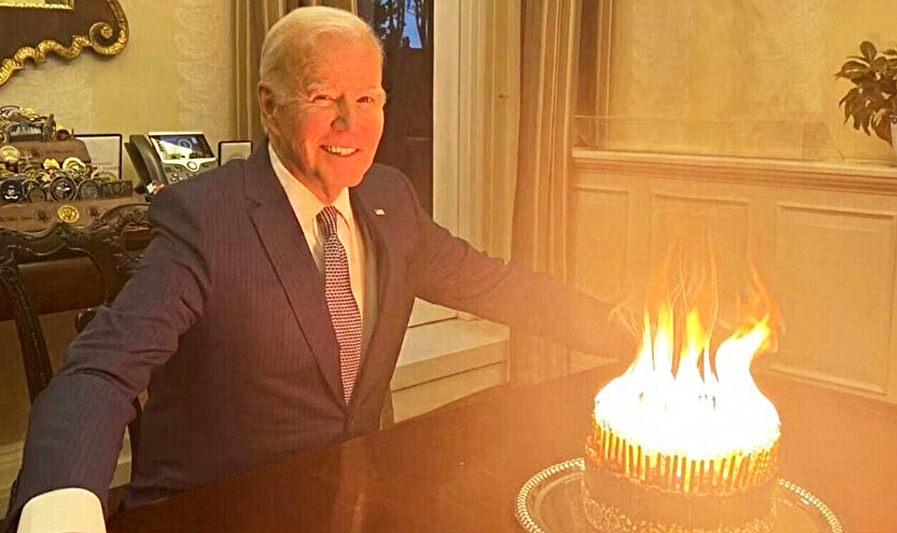 Biden'ın doğum günü olay oldu: Ateş seni çağırıyor