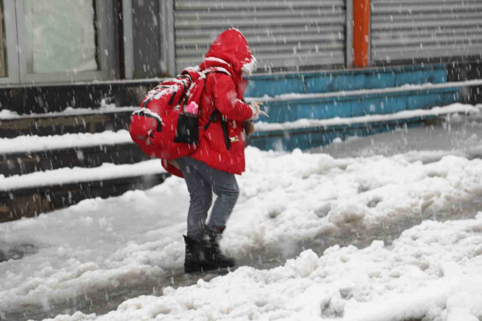 Başkale’de kar yağışı: 7 yerleşim yerinin yolu kapandı