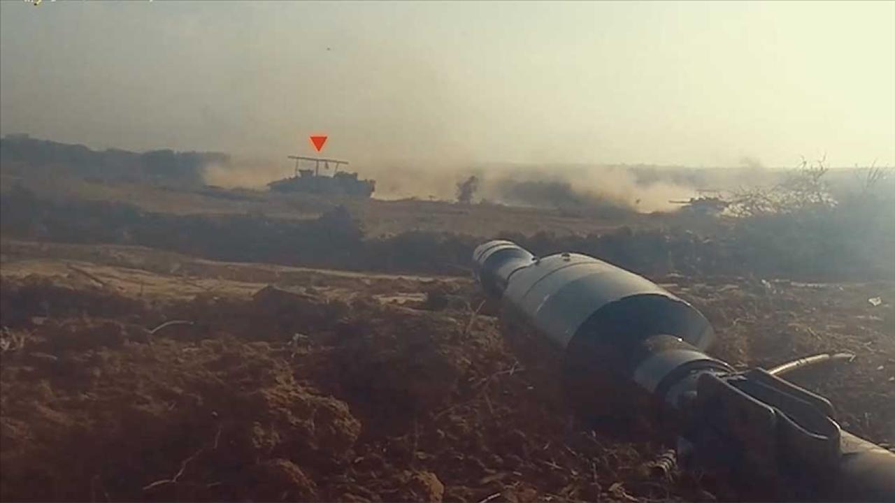 Kassam tugayları Gazze'nin kuzeybatısında İsrail tankını imha etti
