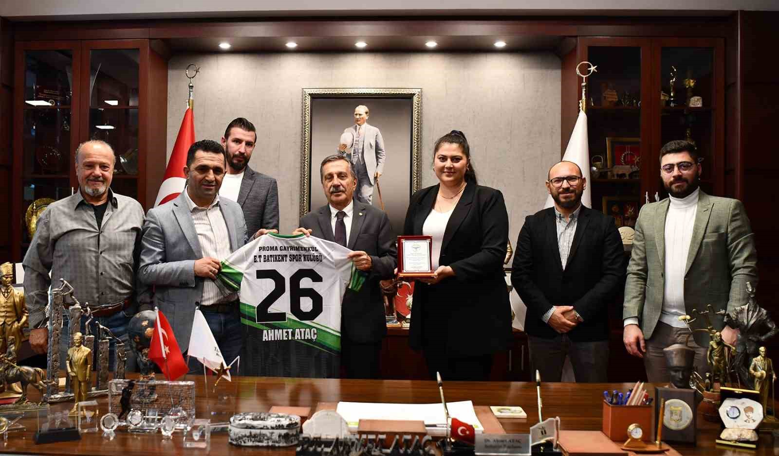 Batıkentspor Kulübü’nden Başkan Ataç’a ziyaret