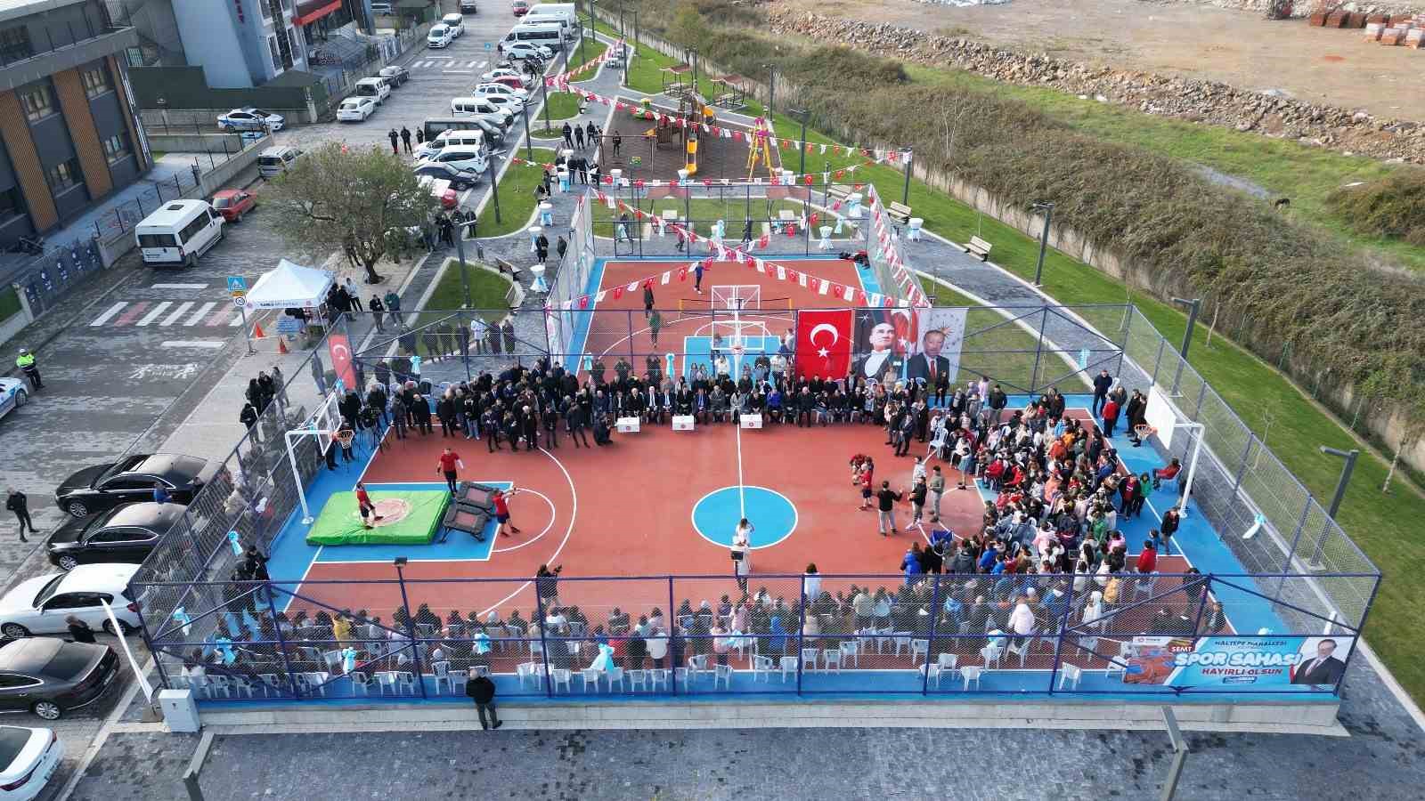 Maltepe mahallesi semt spor sahası açıldı