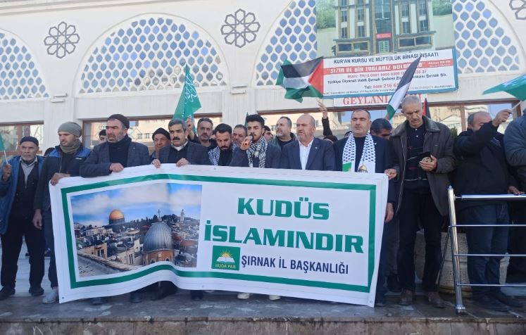 Şırnak’ta İsrail’in Gazze’deki saldırıları protesto edildi