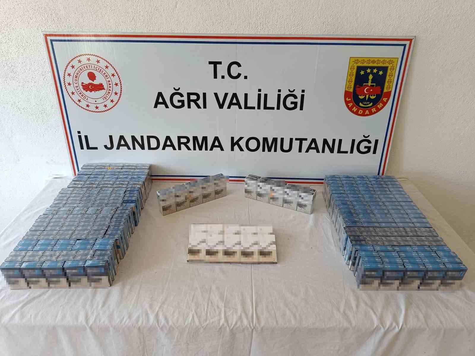 Ağrı’da 655 paket kaçak sigara ele geçirildi