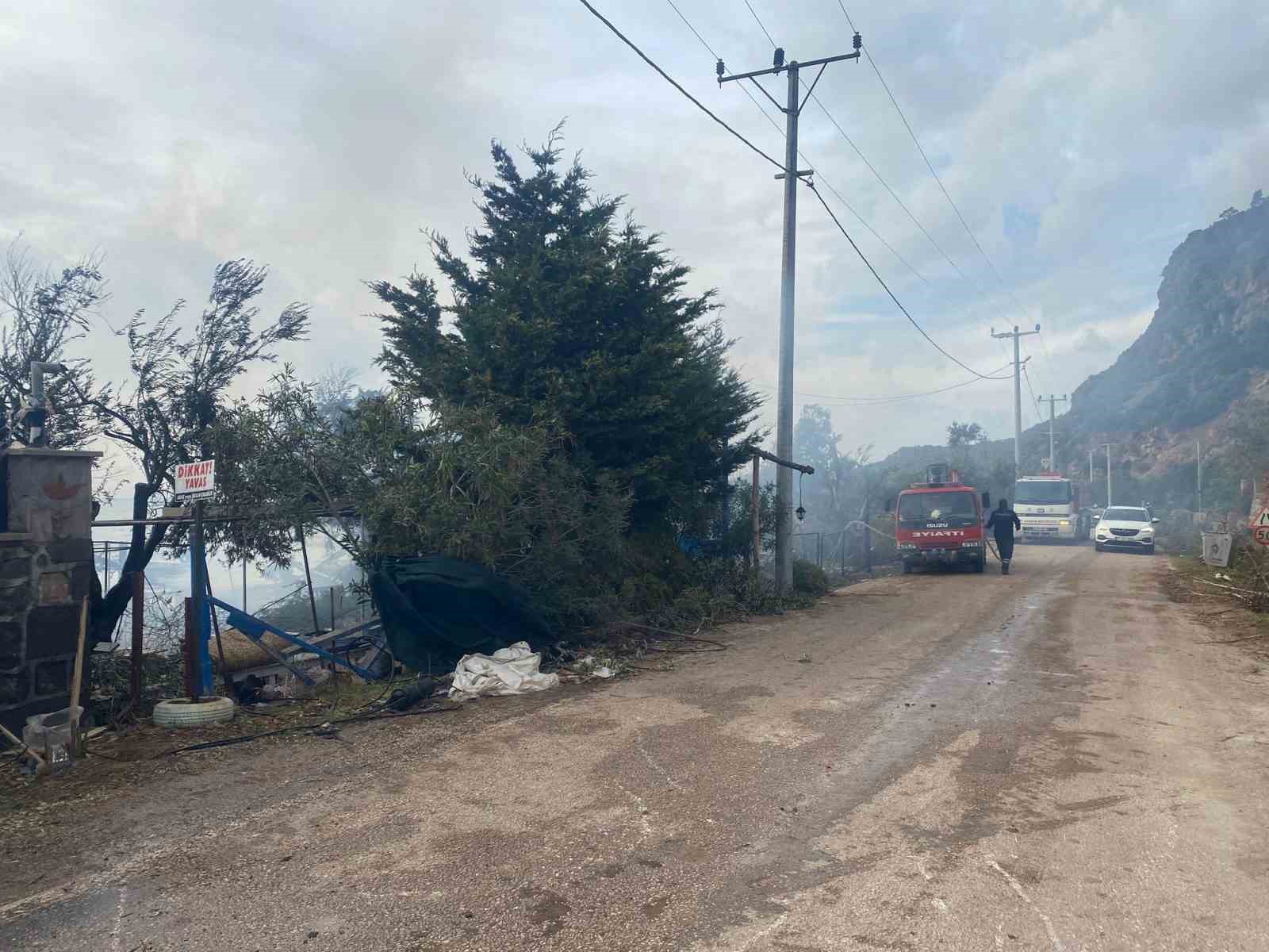 Ayvacık’ta restoranda yangın çıktı