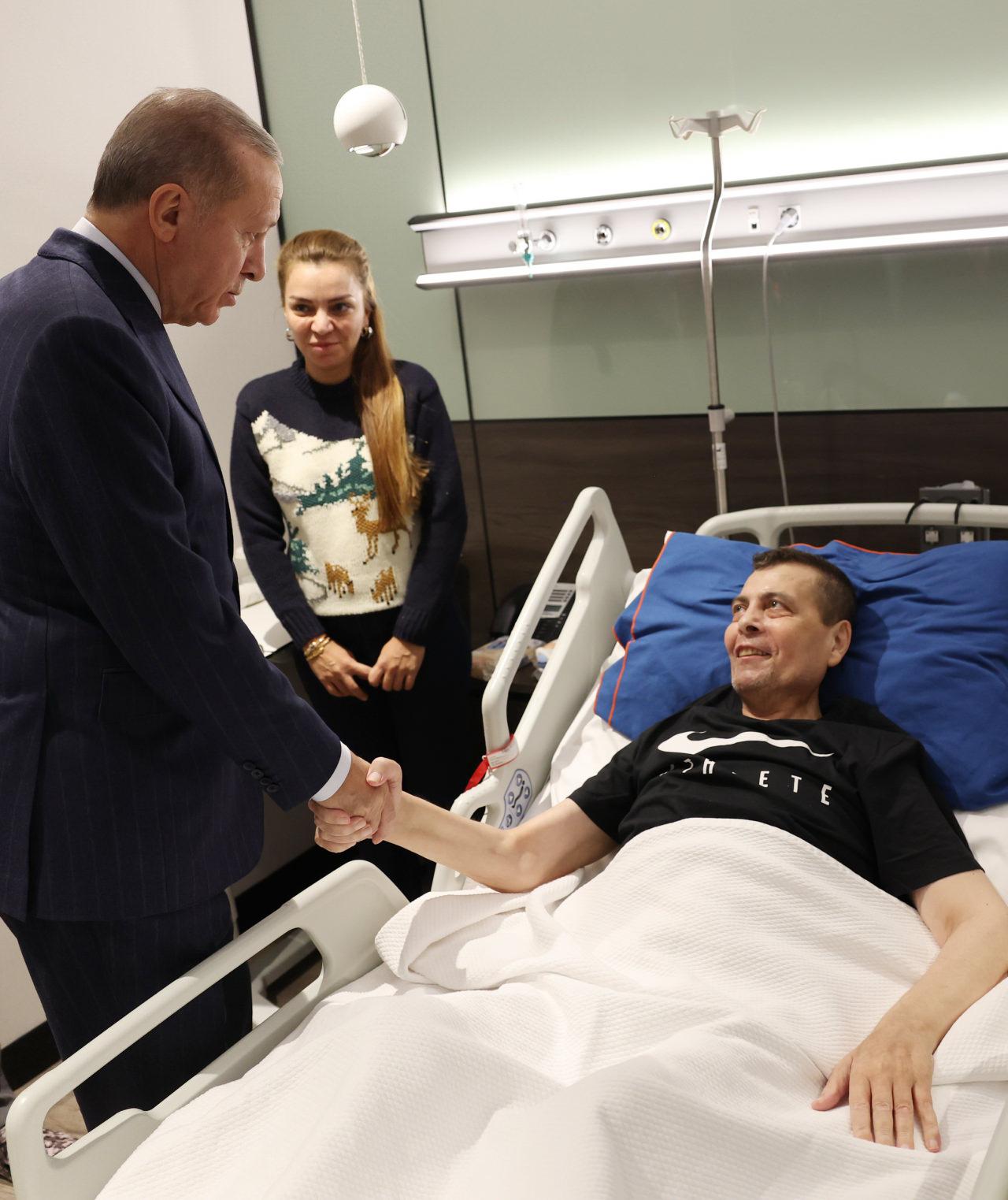Erdoğan'dan Özcan ve Kavlak'a ziyaret