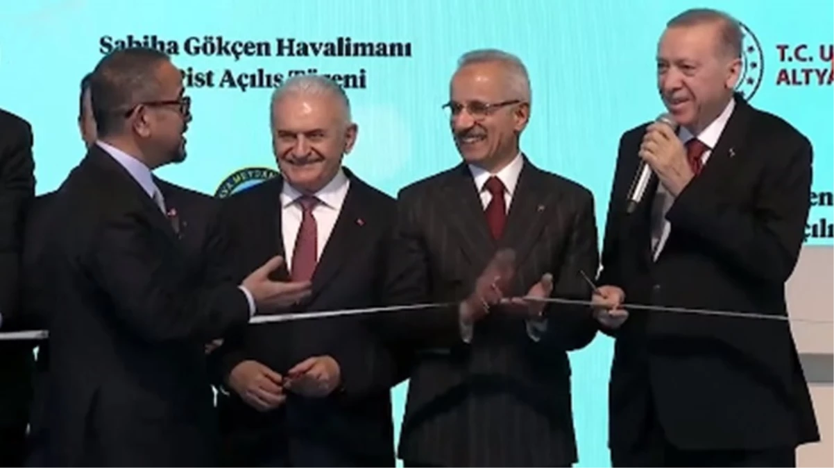 Sabiha Gökçen'de 2. pist açıldı! Cumhurbaşkanı Erdoğan ile Sabancı arasında güldüren diyalog