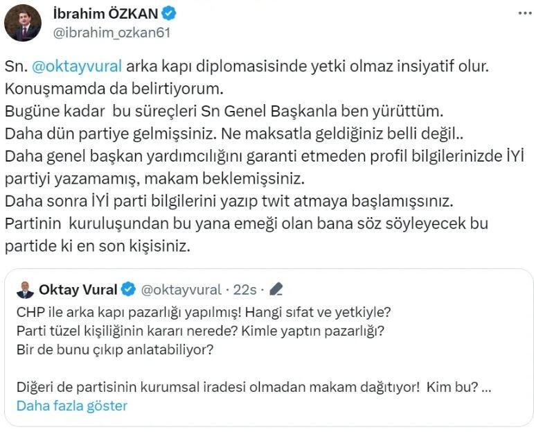 İYİ Parti'de kavga büyüyor! İstifa eden Özkan'dan yeni itiraf! Peş peşe açıklamalar...