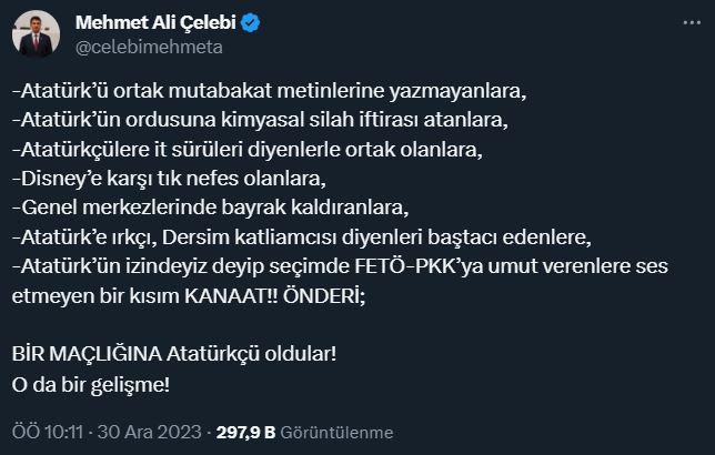 AK Partili Mehmet Ali Çelebi: Goygoy Atatürkçüleri piyasaya çıkmış