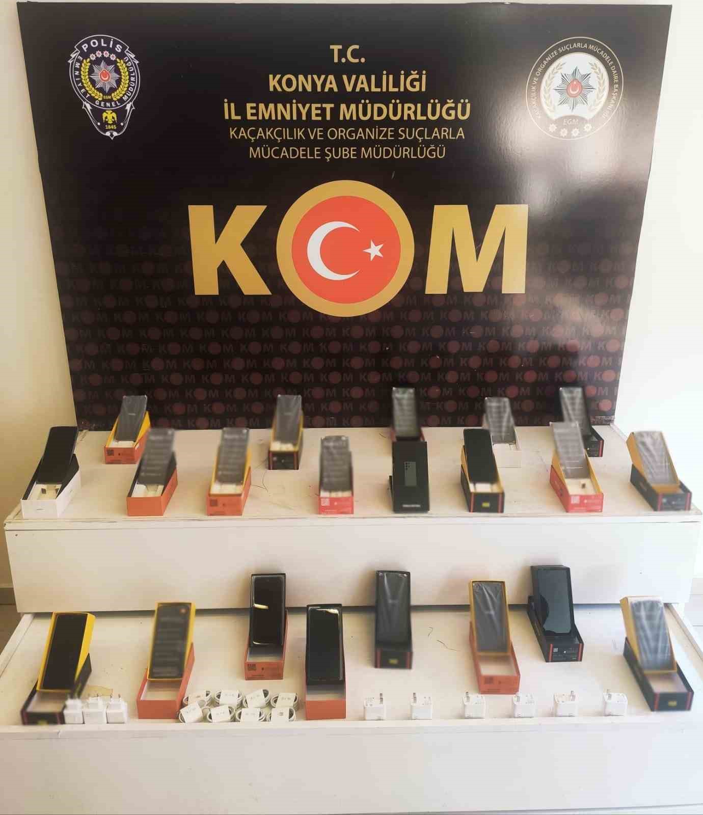 Konya Polisinden 3 milyon liralık kaçakçılık operasyonu